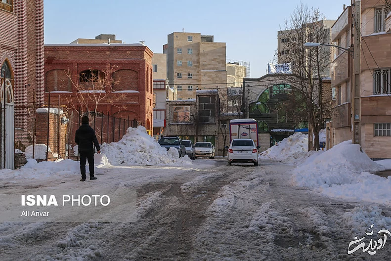 (تصاویر) اردبیل پس از ۱۰ روز بارش برف
